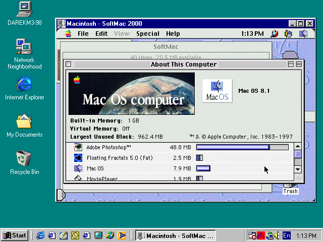 run a mac classic emulator on mac osx